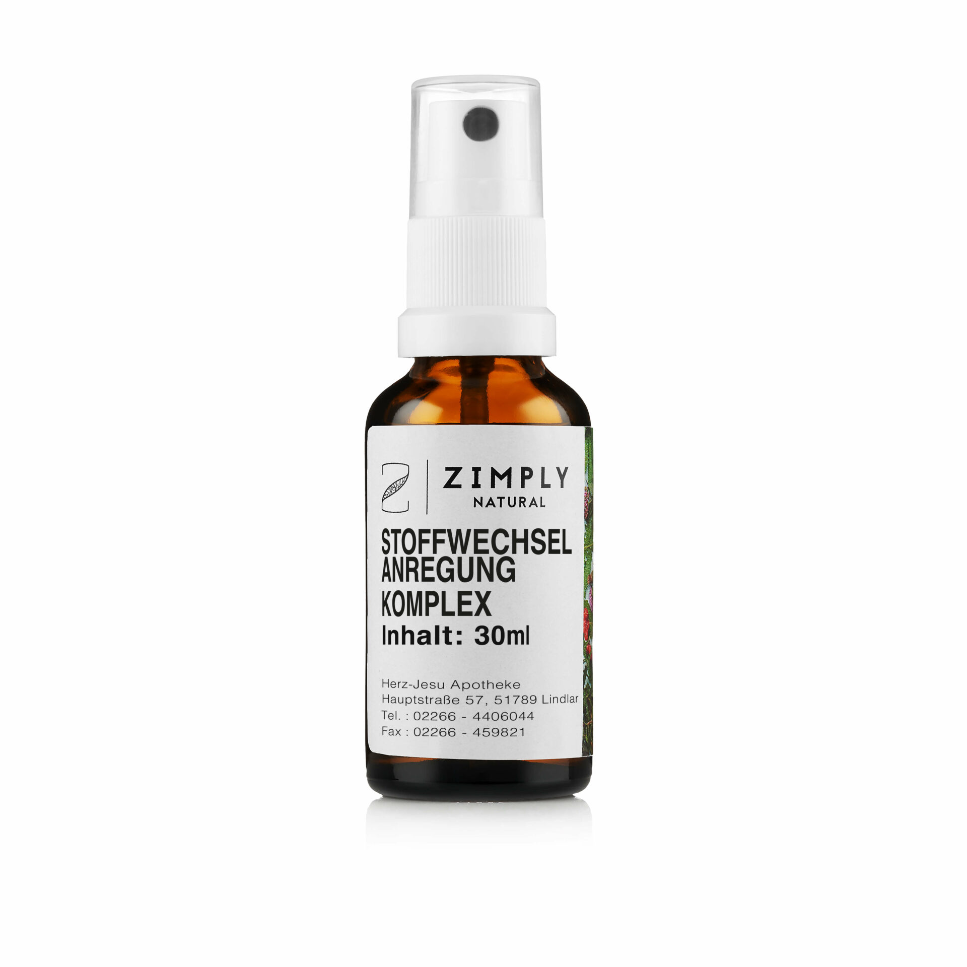 The Zimply Natural metabolism stimulation complex mixture to spray in the mouth.